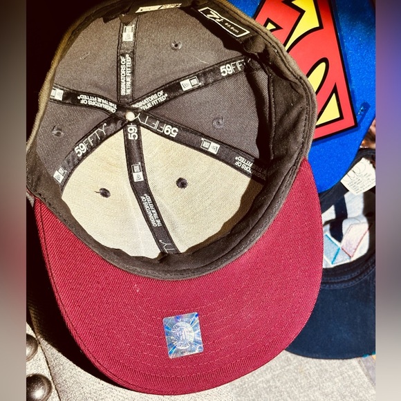 Alabama Crimson Tide New Era Basic 59FIFTY Fitted Hat - Graphite/Crimson - Picture 5 of 8